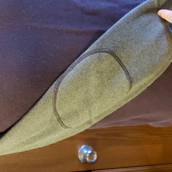 Lucky brand green brown ribbed sweater long sleeve - Picture 3 of 5